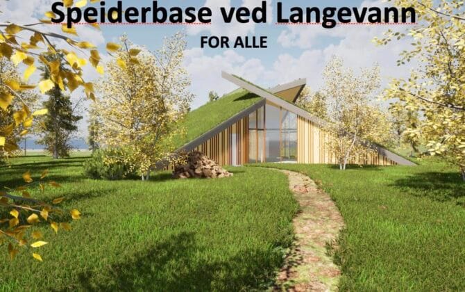 Bygger speiderbase ved Langevann